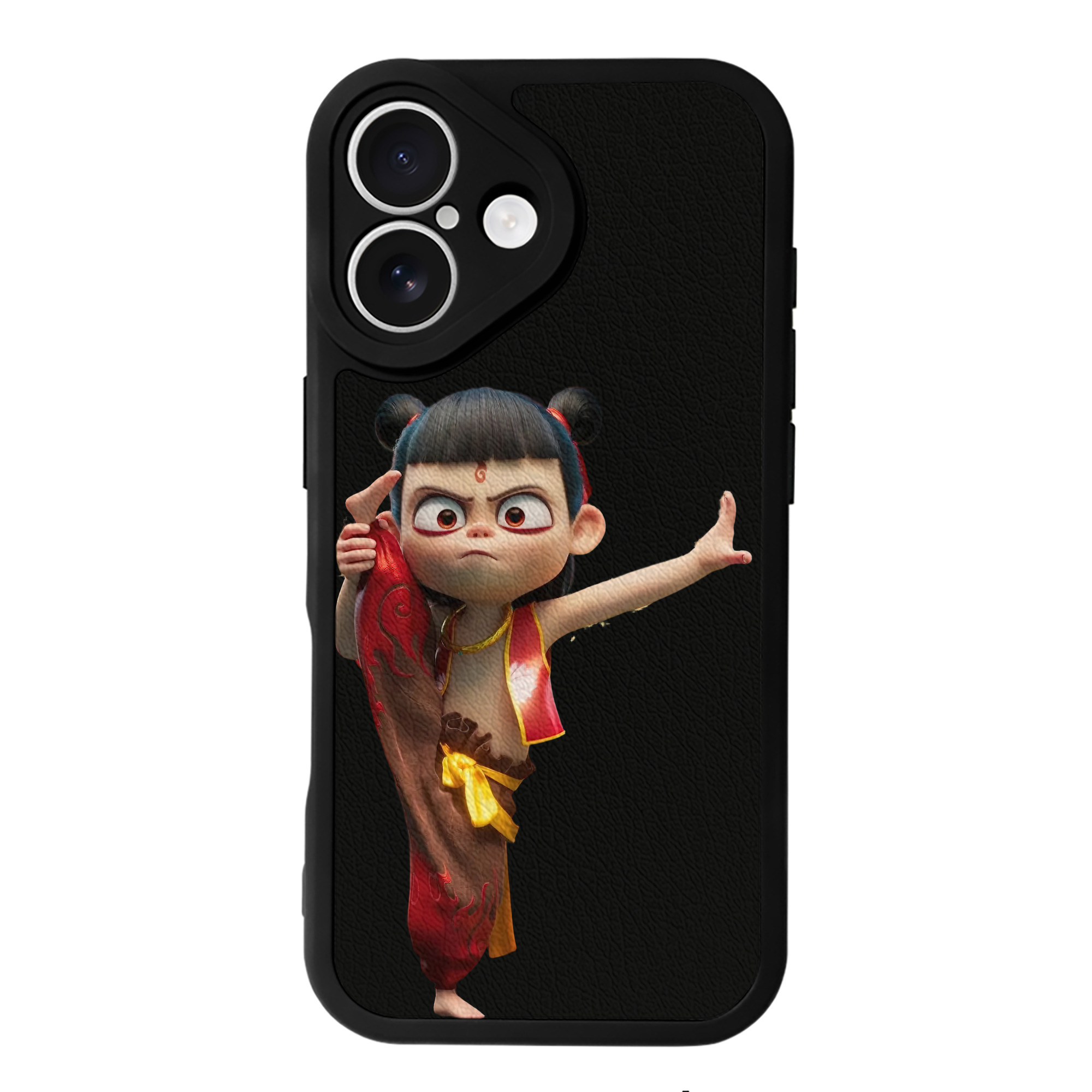 （画像用） Ne Zha 2 ナタ 魔童の大暴れ 【iPhone 16シリーズ対応】シリコンスマホケース（レザー調） 材質：シリコン